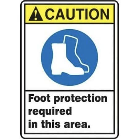 Accuform ANSI CAUTION SAFETY SIGNS FOOT MRPE660VP MRPE660VP